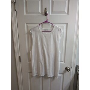 Cotton Citizen Mens XL White Sleeveless Muscle T Shirt Supima Cotton‎ Casual